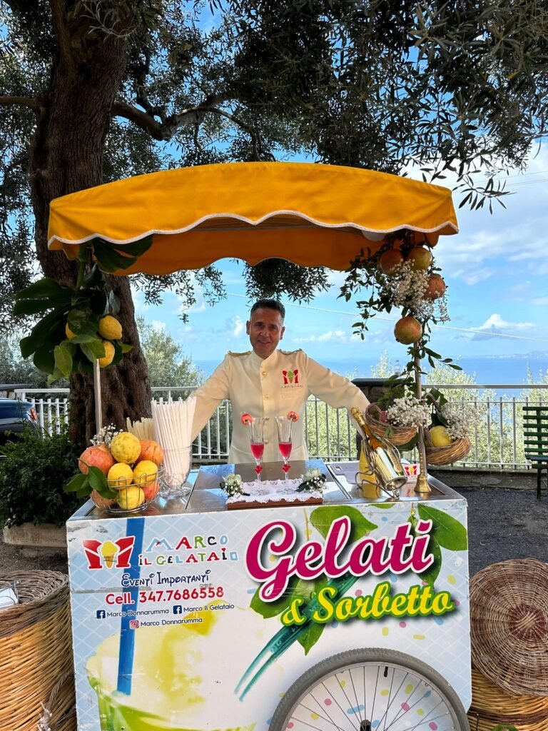 pacchetti sorbetto matrimonio con carrettino
